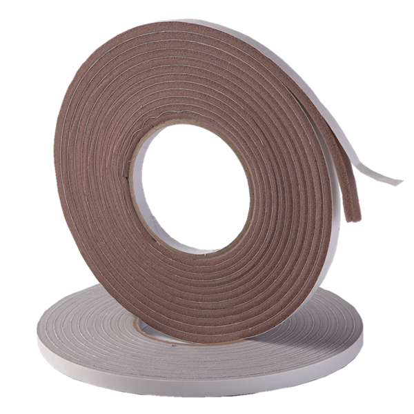 Polyvinyl chloride single side foam tape for fire and heat insulation