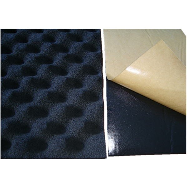 Wave crest sponge back glue sound-absorbing material