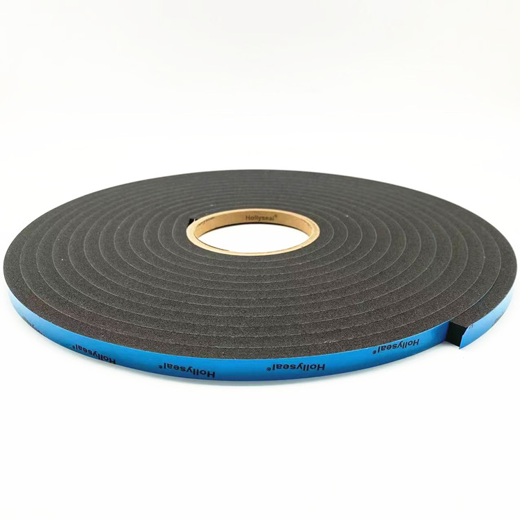 High Density Double Sided Closed Cell Blue Film PVC Foam Tape for Window Glazing