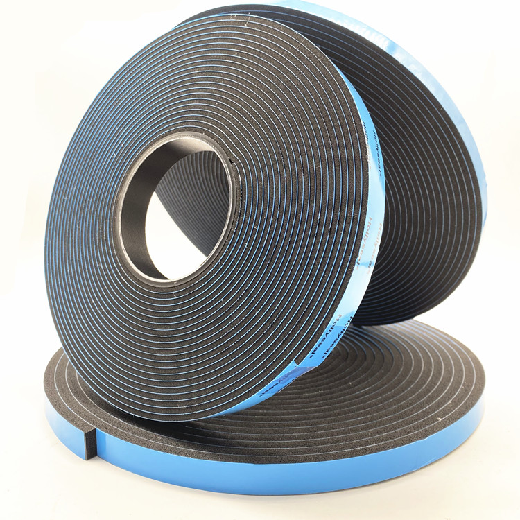 High Density Rigid Glass System Sealing PVC Blue Film Foam Tape