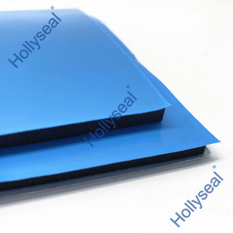高密度双面带胶蓝膜PVC泡棉用于天窗系统密封