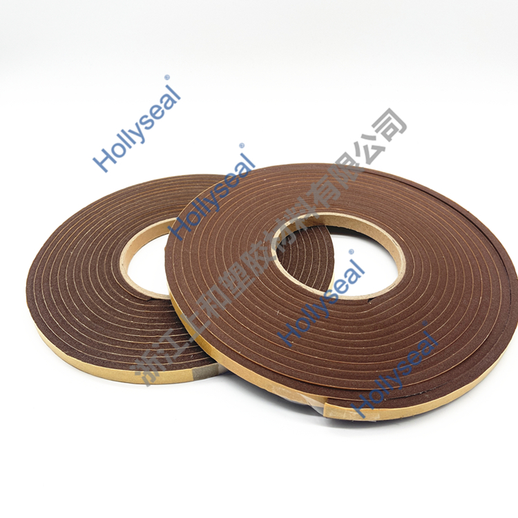 Hollyseal®棕色PVC聚氯乙烯泡棉胶带 厚度1mm~25mm，密度110kg/m³~500kg/ m³