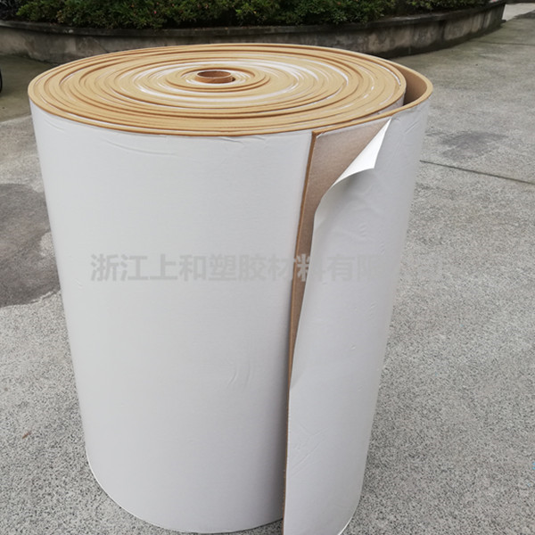 PU海绵带胶卷材